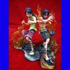 动漫【One piece】海贼王路飞艾斯兄弟战斗场景人偶/公仔/手办