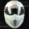 原装Simpson STIG用Diamondback防火赛车头盔SNELL 2010 HANS卡扣