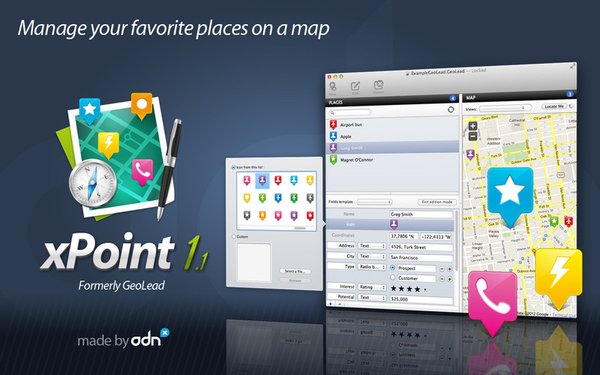 《商务地图标注工具》(adnx xpoint )v1.1.1 mac