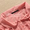 特!it旗下日单LENA秀heather元宝领水玉点点褶皱雪纺女衬衫