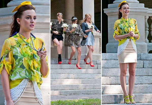 《<em>绯闻女孩</em>》纽约片场直击 布莱尔筹备皇家婚