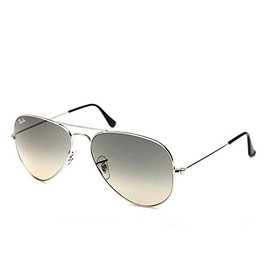 rayban雷朋经典太阳镜中性潮款墨镜3025 003/32 银框灰片 58