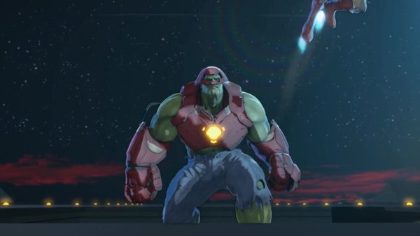 绿巨人-钢铁侠简笔画