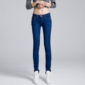 爆款女装 2012秋冬季节女式简单大方蓝色牛仔