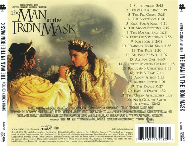 原声大碟 -《铁面人》(the man in the iron mask (ost))[mp3]