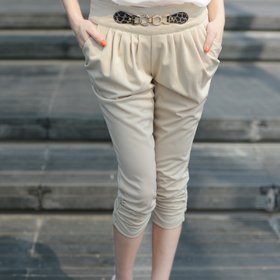 2012夏装新款裤子女韩版显瘦弹力修身小脚铅