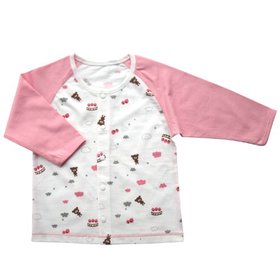 to小米米蛋糕小熊系列32支单面长袖对襟上衣6