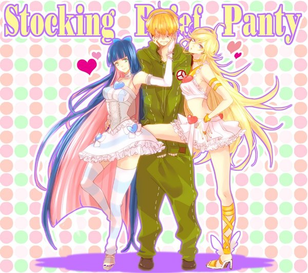 吊带袜天使(panty & stocking with garterbel) - 动漫图片 | 图片