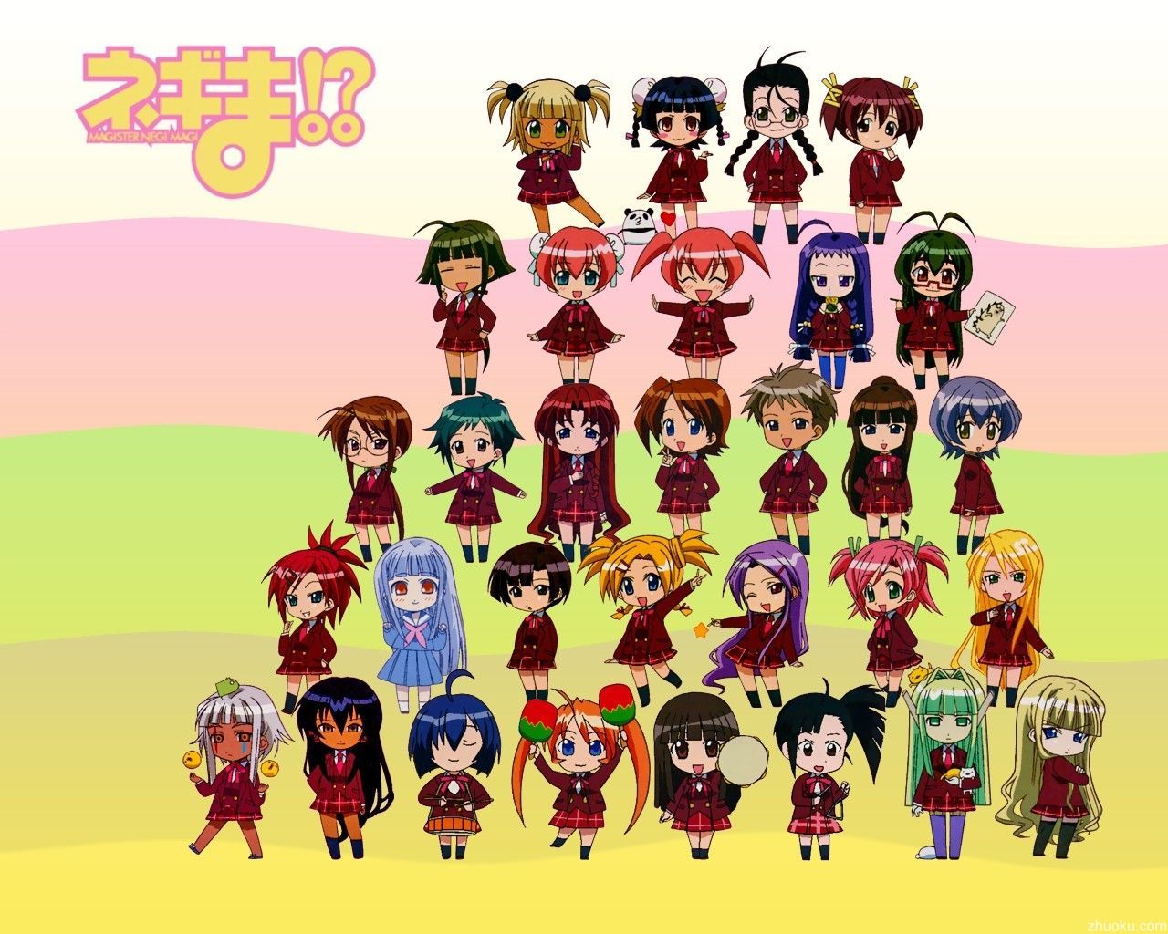 求魔法老师OVA另一个世界的OP