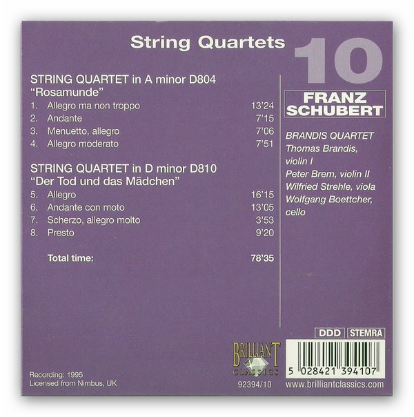 seraphicus.peter.schubert.弗朗茨·舒伯特 -《弦乐四重奏》(string.