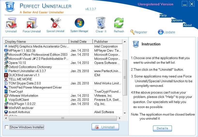 Perfect uninstaller v6 3.3 5 serial